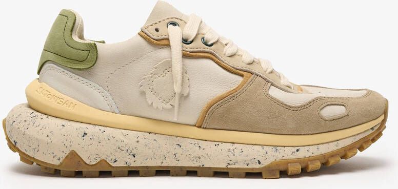 Satorisan Chacrona Metta Premium Ul Casual Sneakers Mannen Vintage Leer Sneakers Kleur Chantilly Cream