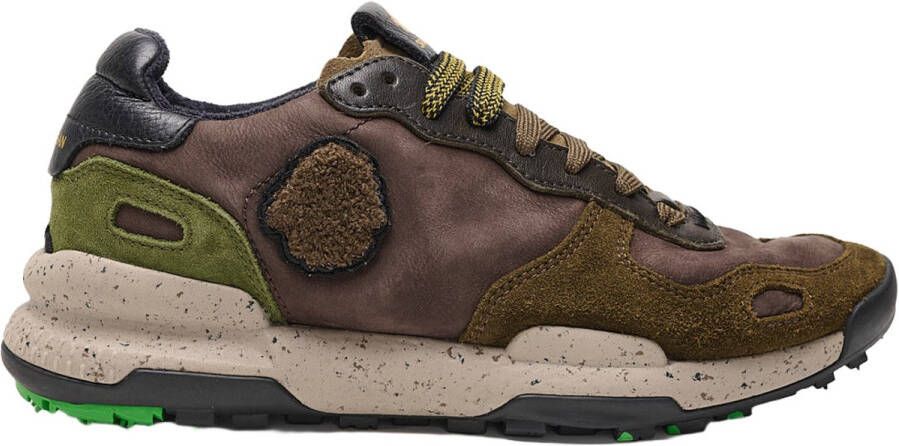 Satorisan Chacrona Premium Casual Sneakers Mannen Vintage Leer Sneakers Kleur Dark Brown