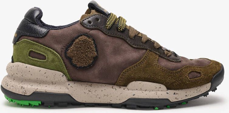 Satorisan Chacrona Premium Casual Sneakers Mannen Vintage Leer Sneakers Kleur Dark Brown