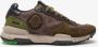 Satorisan Chacrona Premium Casual Sneakers Mannen Vintage Leer Sneakers Kleur Dark Brown - Thumbnail 1