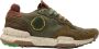 Satorisan Chacrona Premium Casual Sneakers Mannen Vintage Leer Sneakers Kleur Dark Green - Thumbnail 1