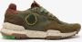 Satorisan Chacrona Premium Casual Sneakers Mannen Vintage Leer Sneakers Kleur Dark Green - Thumbnail 1