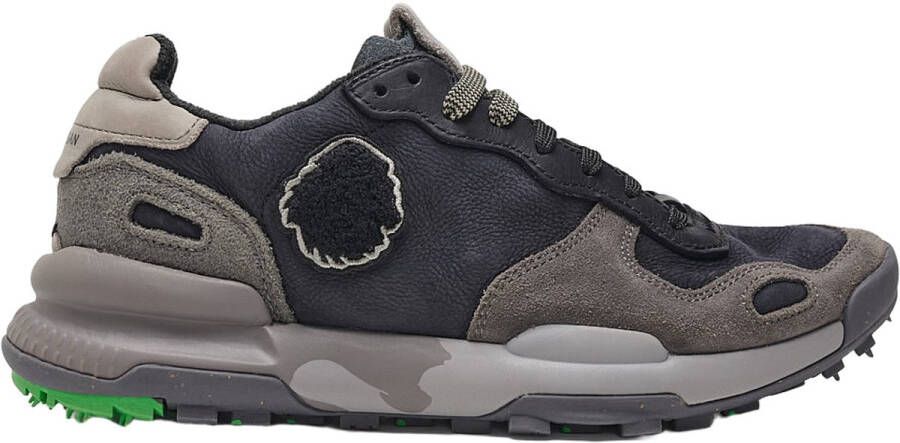 Satorisan Chacrona Premium Casual Sneakers Mannen Vintage Leer Sneakers Kleur Nomad Carbon