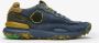 Satorisan Chacrona Premium Casual Sneakers Unisex Vintage Leer Sneakers Kleur Deep Blue - Thumbnail 1