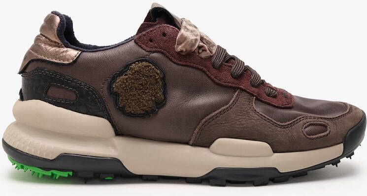 Satorisan Chacrona Premium Casual Sneakers Vrouwen Vintage Leer Sneakers Kleur Chocolate