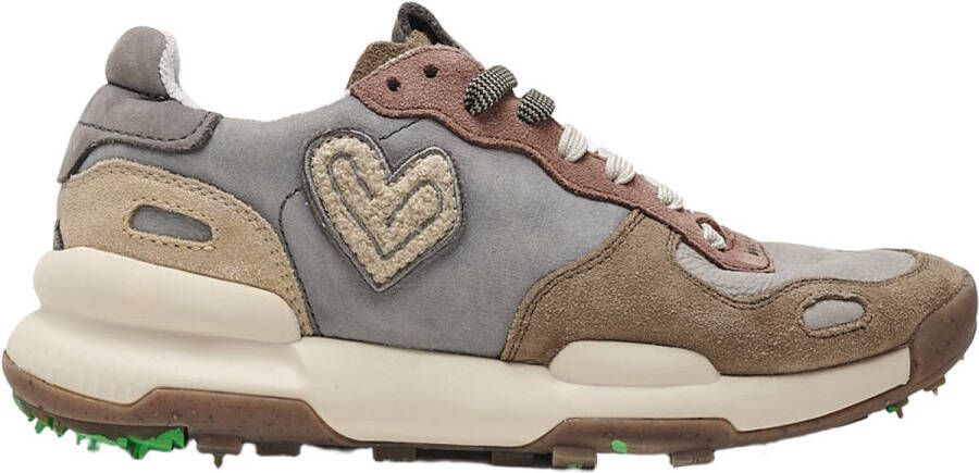 Satorisan Chacrona Premium Casual Sneakers Vrouwen Vintage Leer Sneakers Kleur Rocky Loden