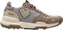Satorisan Chacrona Premium Casual Sneakers Vrouwen Vintage Leer Sneakers Kleur Rocky Loden - Thumbnail 1