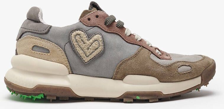 Satorisan Chacrona Premium Casual Sneakers Vrouwen Vintage Leer Sneakers Kleur Rocky Loden