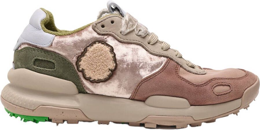 Satorisan Chacrona Premium Casual Sneakers Vrouwen Vintage Leer Sneakers Kleur Warm Taupe