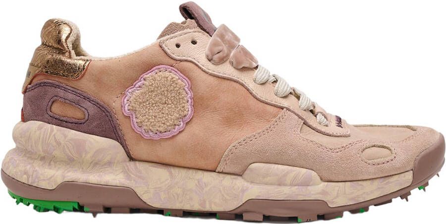 Satorisan Chacrona Premium Casual Sneakers Vrouwen Vintage Leer Sneakers Kleur Nomad Beige