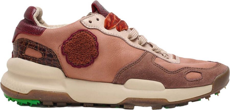 Satorisan Chacrona Premium Casual Sneakers Vrouwen Vintage Leer Sneakers Kleur Terracota Bronze