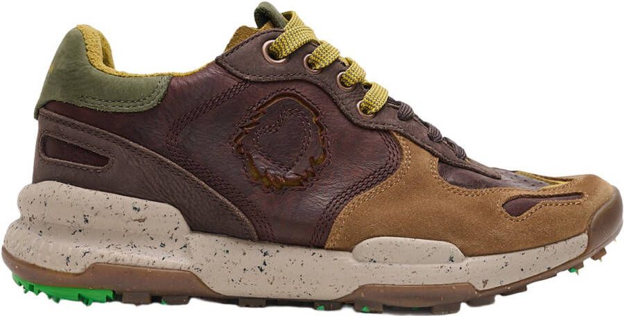 Satorisan Chacrona Pull Up Casual Sneakers Mannen Vintage Leer Sneakers Kleur Polo Brown