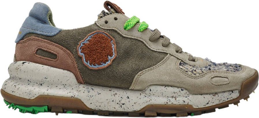 Satorisan Chacrona Suede Casual Sneakers Unisex Vintage Leer Sneakers Kleur Gravel