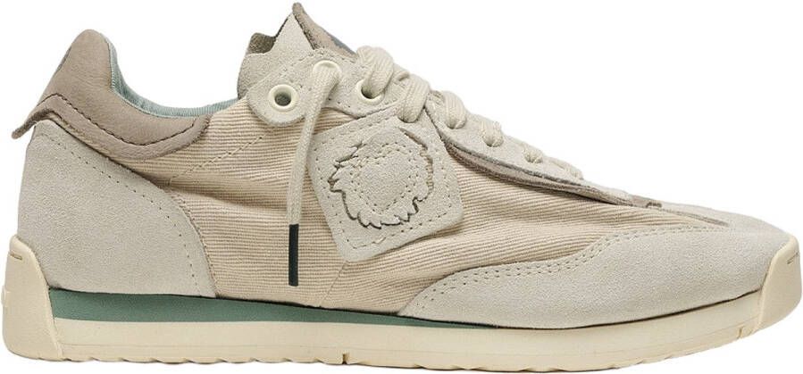 Satorisan Ensō Gaia Casual Sneakers Unisex Vintage Leer en textiel Sneakers Kleur Chantilly Cream