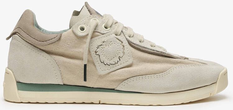 Satorisan Ensō Gaia Casual Sneakers Unisex Vintage Leer en textiel Sneakers Kleur Chantilly Cream