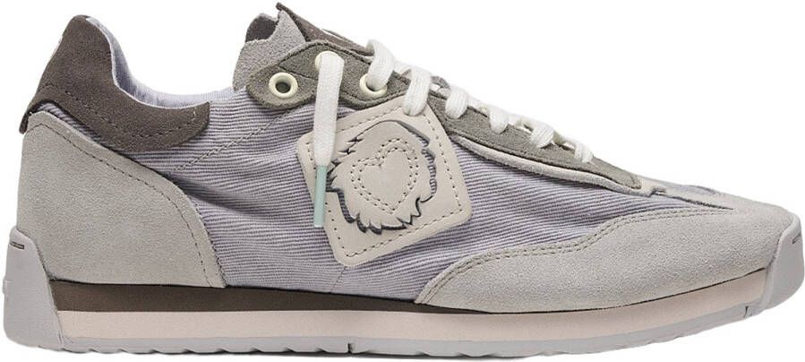 Satorisan Ensō Gaia Casual Sneakers Unisex Vintage Leer en textiel Sneakers Kleur Enlightened Grey