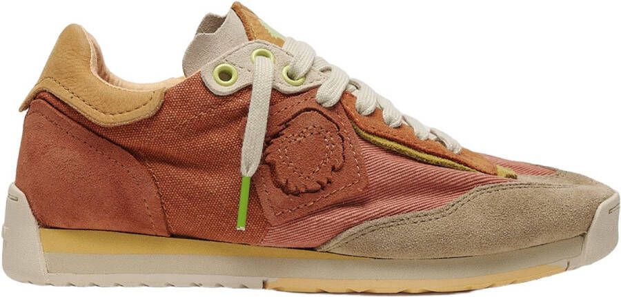 Satorisan Ensō Gaia Casual Sneakers Unisex Vintage Leer en textiel Sneakers Kleur Forgotten Rose