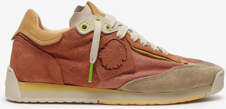 Satorisan Ensō Gaia Casual Sneakers Unisex Vintage Leer en textiel Sneakers Kleur Forgotten Rose