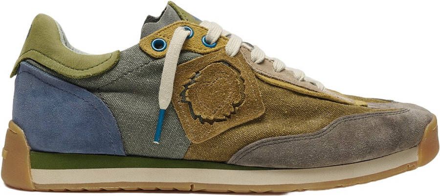 Satorisan Ensō Gaia Casual Sneakers Unisex Vintage Leer en textiel Sneakers Kleur Rare Earth