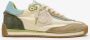 Satorisan Ensō Gaia Casual Sneakers Unisex Vintage Leer en textiel Sneakers Kleur Pampas Talis - Thumbnail 1