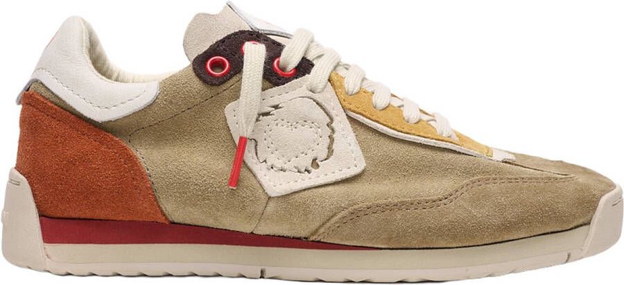 Satorisan Ensō Suede Casual Sneakers Unisex Vintage Leer Sneakers Kleur Driftwood