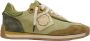 Satorisan Ensō Suede Casual Sneakers Unisex Vintage Leer Sneakers Kleur Lichen Green - Thumbnail 1