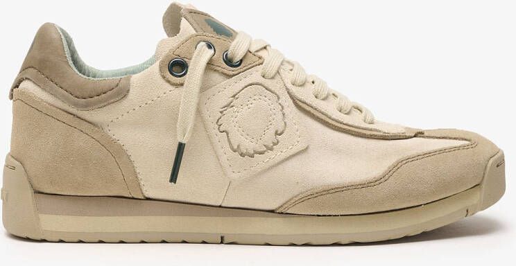 Satorisan Ensō Suede Casual Sneakers Unisex Vintage Leer Sneakers Kleur Wheat blond