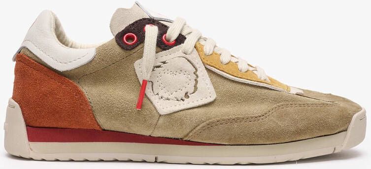 Satorisan Ensō Suede Casual Sneakers Unisex Vintage Leer Sneakers Kleur Driftwood