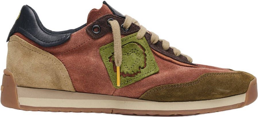 Satorisan Ensō Suede Casual Sneakers Unisex Vintage Leer Sneakers Kleur Xide