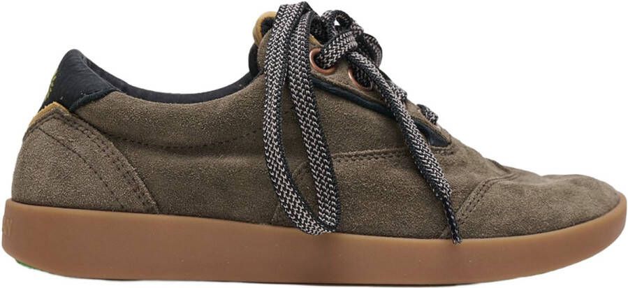 Satorisan Hatko Suede Casual Sneakers Mannen Vintage Leer Sneakers Kleur Deep Khaki