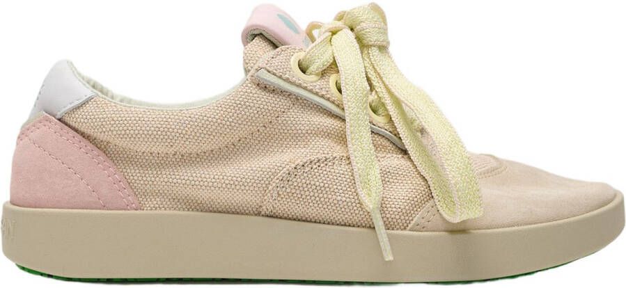 Satorisan Hatko Vintage Casual Sneakers Vrouwen Vintage Leer en linnen Sneakers Kleur Paper Mache W