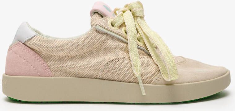 Satorisan Hatko Vintage Casual Sneakers Vrouwen Vintage Leer en linnen Sneakers Kleur Paper Mache W