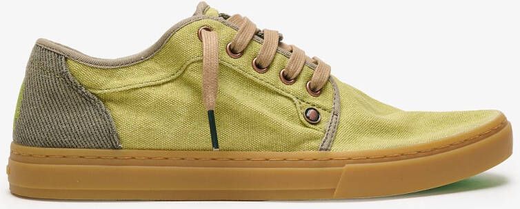 Satorisan Heisei Gaia Terra.2 Casual Sneakers Unisex Vintage Textiel Sneakers Kleur Lichen Green