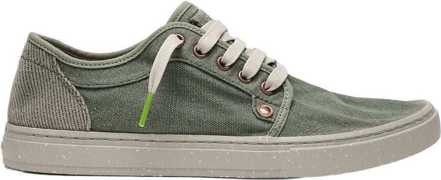 Satorisan Heisei Gaia Terra.2 Casual Sneakers Unisex Vintage Textiel Sneakers Kleur Wild grass