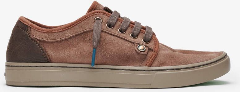 Satorisan Heisei Suede Casual Sneakers Unisex Vintage Leer Sneakers Kleur Chestnut