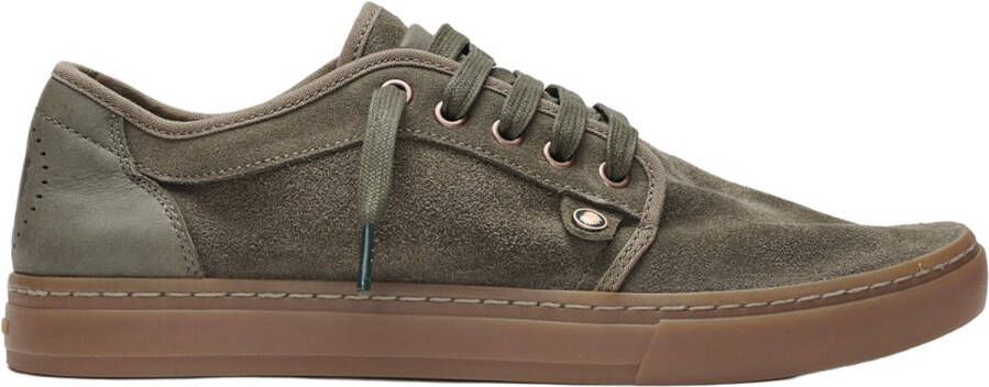 Satorisan Heisei Suede Casual Sneakers Unisex Vintage Leer Sneakers Kleur Deep Khaki Gr