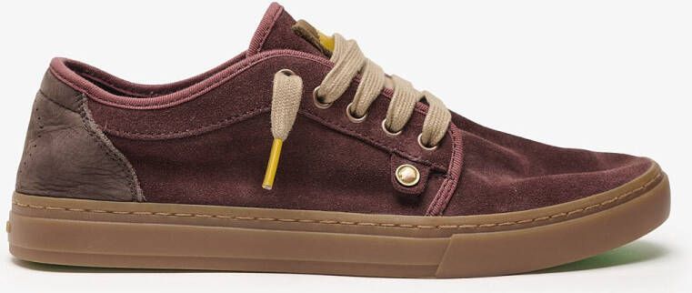 Satorisan Heisei Suede Casual Sneakers Unisex Vintage Leer Sneakers Kleur Garnet