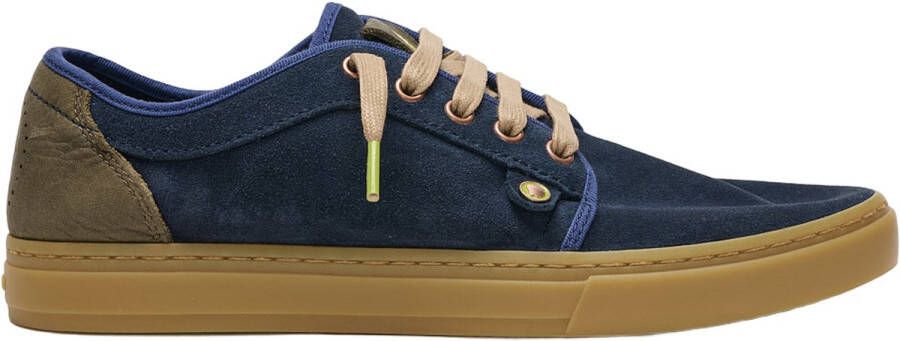 Satorisan Heisei Suede Casual Sneakers Unisex Vintage Leer Sneakers Kleur Navy