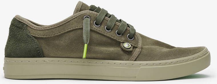 Satorisan Heisei Suede Casual Sneakers Unisex Vintage Leer Sneakers Kleur Peat Green