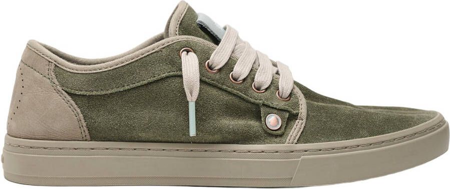 Satorisan Heisei Suede Casual Sneakers Unisex Vintage Leer Sneakers Kleur Rush Green