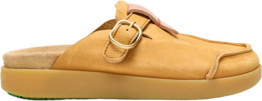 Satorisan Hoote Premium Klomp Vrouwen Leer Klomp Kleur Peanut