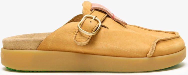 Satorisan Hoote Premium Klomp Vrouwen Leer Klomp Kleur Peanut