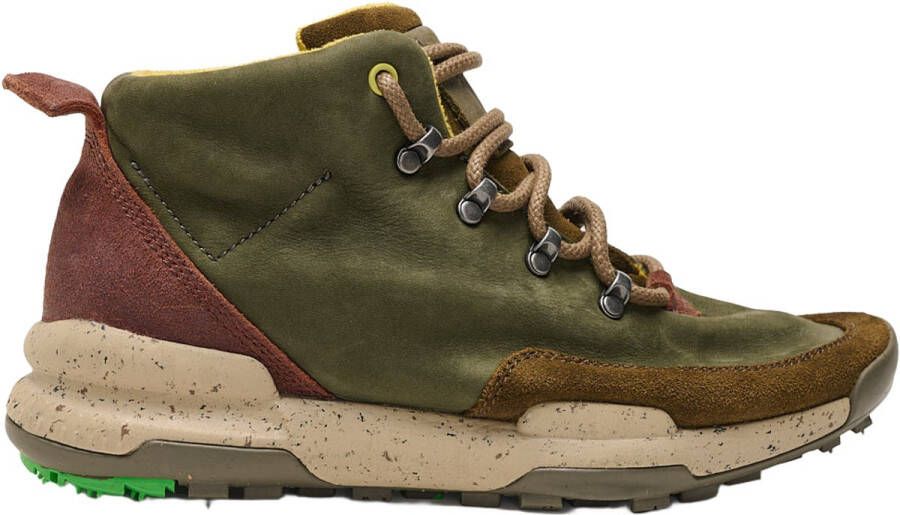Satorisan Kiso Premium Enkel Laarzen Mannen Vintage Leer Laarzen Kleur Dark Green