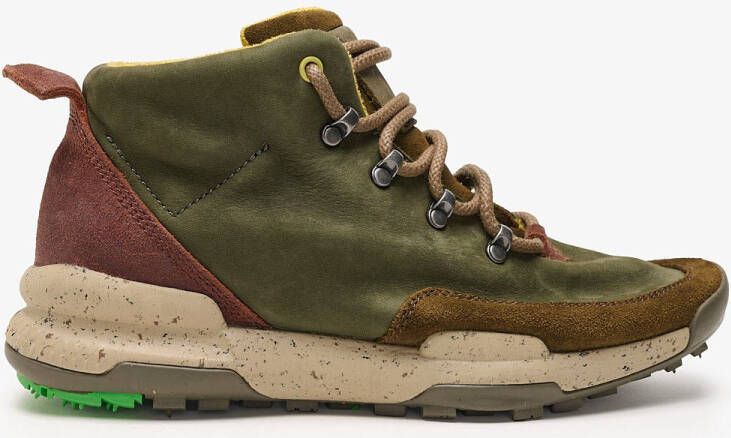 Satorisan Kiso Premium Enkel Laarzen Mannen Vintage Leer Laarzen Kleur Dark Green