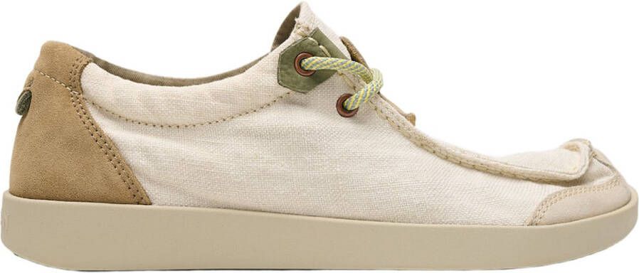 Satorisan Kwahu Linen Wallaby Moccasin Mannen Leer en linnen Moccasin Kleur Mega Marbre