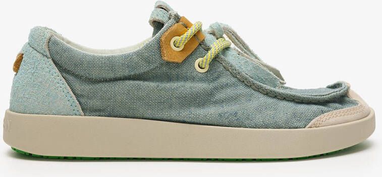 Satorisan Kwahu Linen Wallaby Moccasin Vrouwen Leer en linnen Moccasin Kleur Vergri