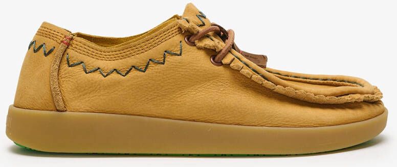 Satorisan Kwahu Rustic Wallaby Moccasin Mannen Leer en textiel Moccasin Kleur Peanut