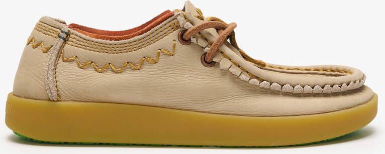 Satorisan Kwahu Rustic Wallaby Moccasin Vrouwen Leer en textiel Moccasin Kleur String