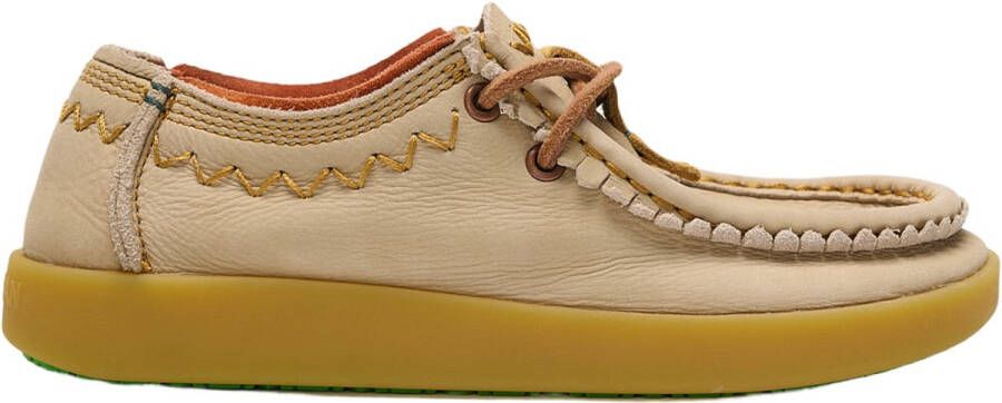 Satorisan Kwahu Rustic Wallaby Moccasin Vrouwen Leer en textiel Moccasin Kleur String