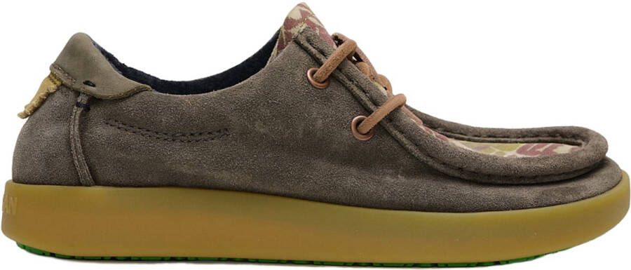 Satorisan Kwahu Winter Fantasy Wallaby Moccasin Vrouwen Leer Moccasin Kleur Deep Khaki